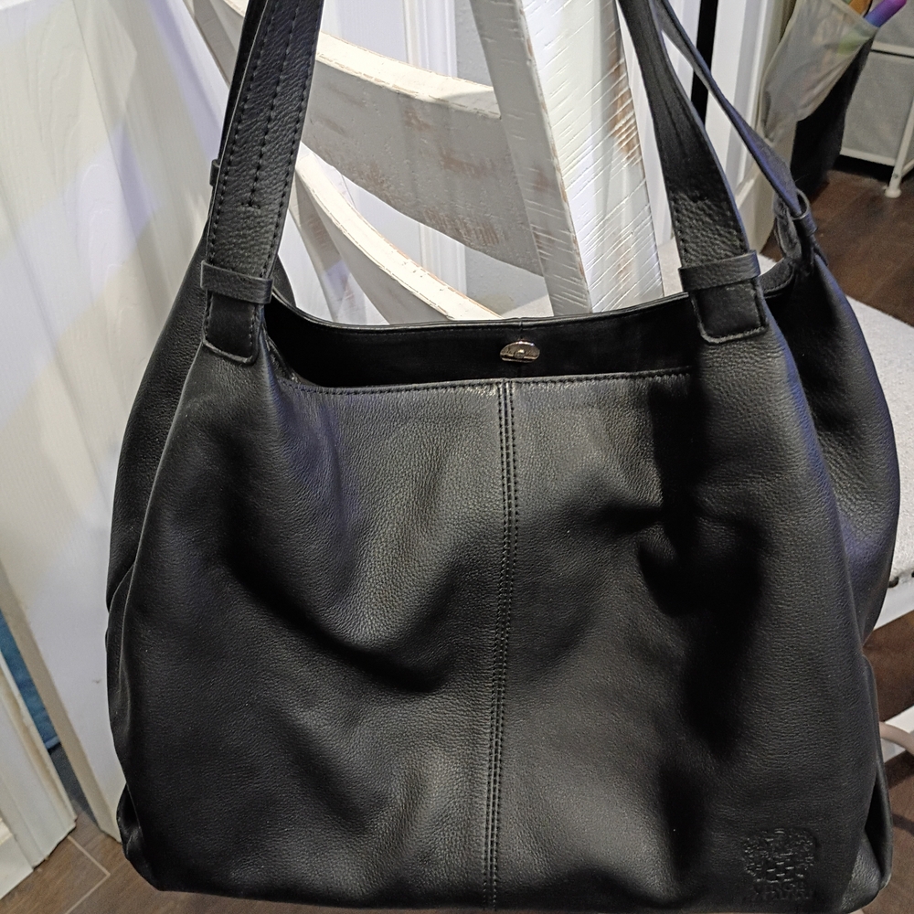 Vince Camuto Black Leather Shoulder Bag